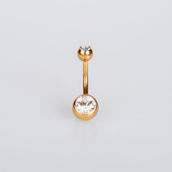 Piercing Göbek Taşlı 10-12 mm Bar Boyu: 10mm