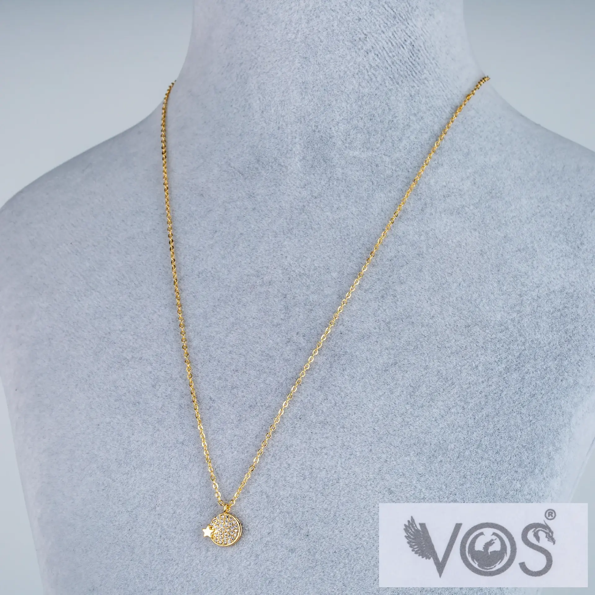 Vos Jewelry 14K Taşlı Kolye