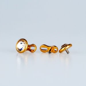 Piercing Dermal Gold 2.5-8mm Taş Boyu Seçeneği