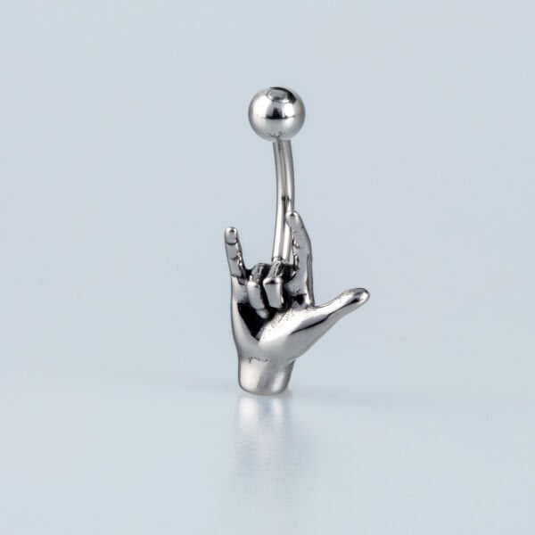 Piercing Çelik Gotik Göbek Metal müzik