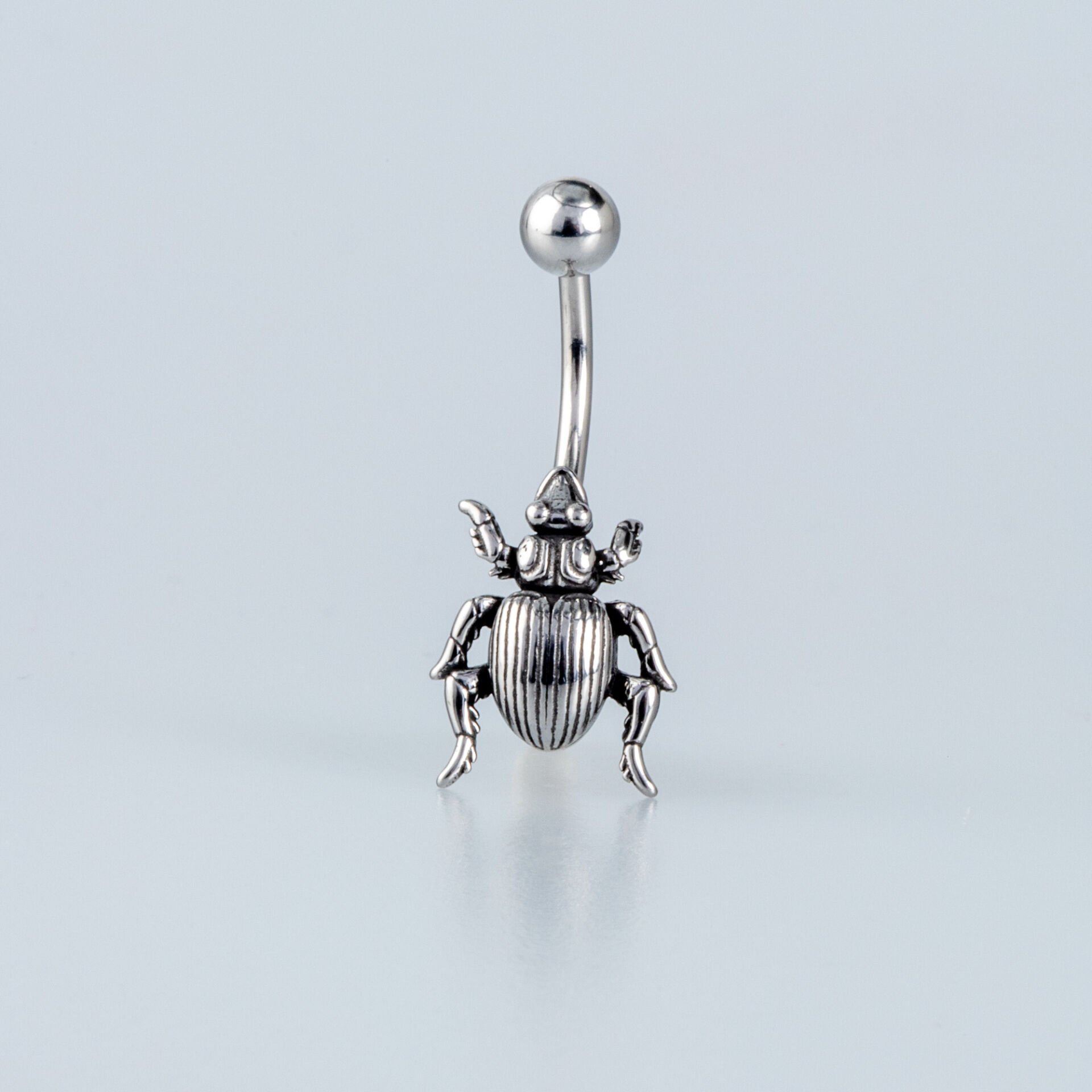 Piercing Gotik Göbek Skarabe