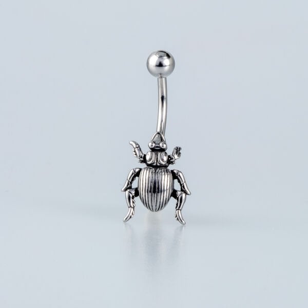 Piercing Gotik Göbek Skarabe