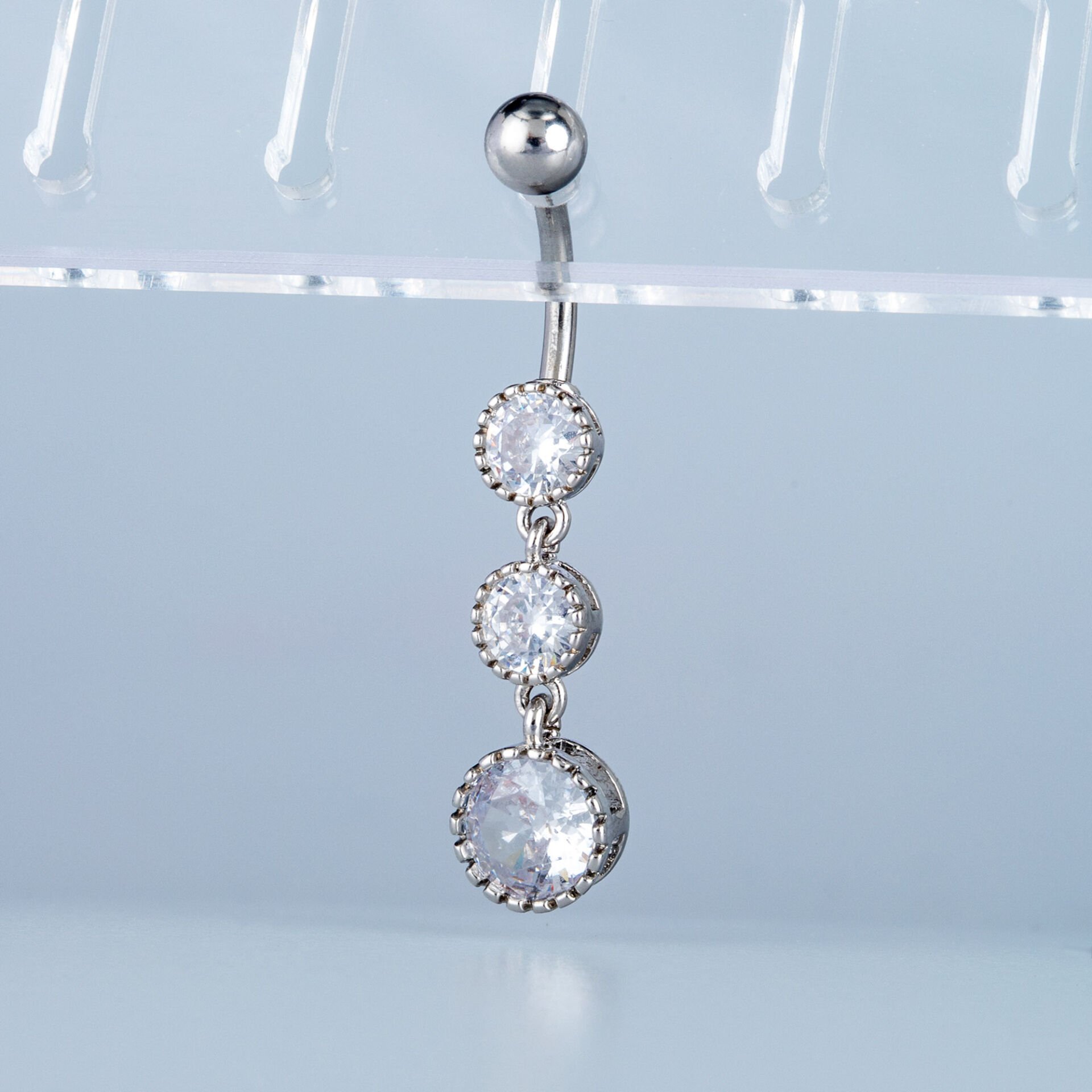 Piercing Göbek Fashion Beyaz