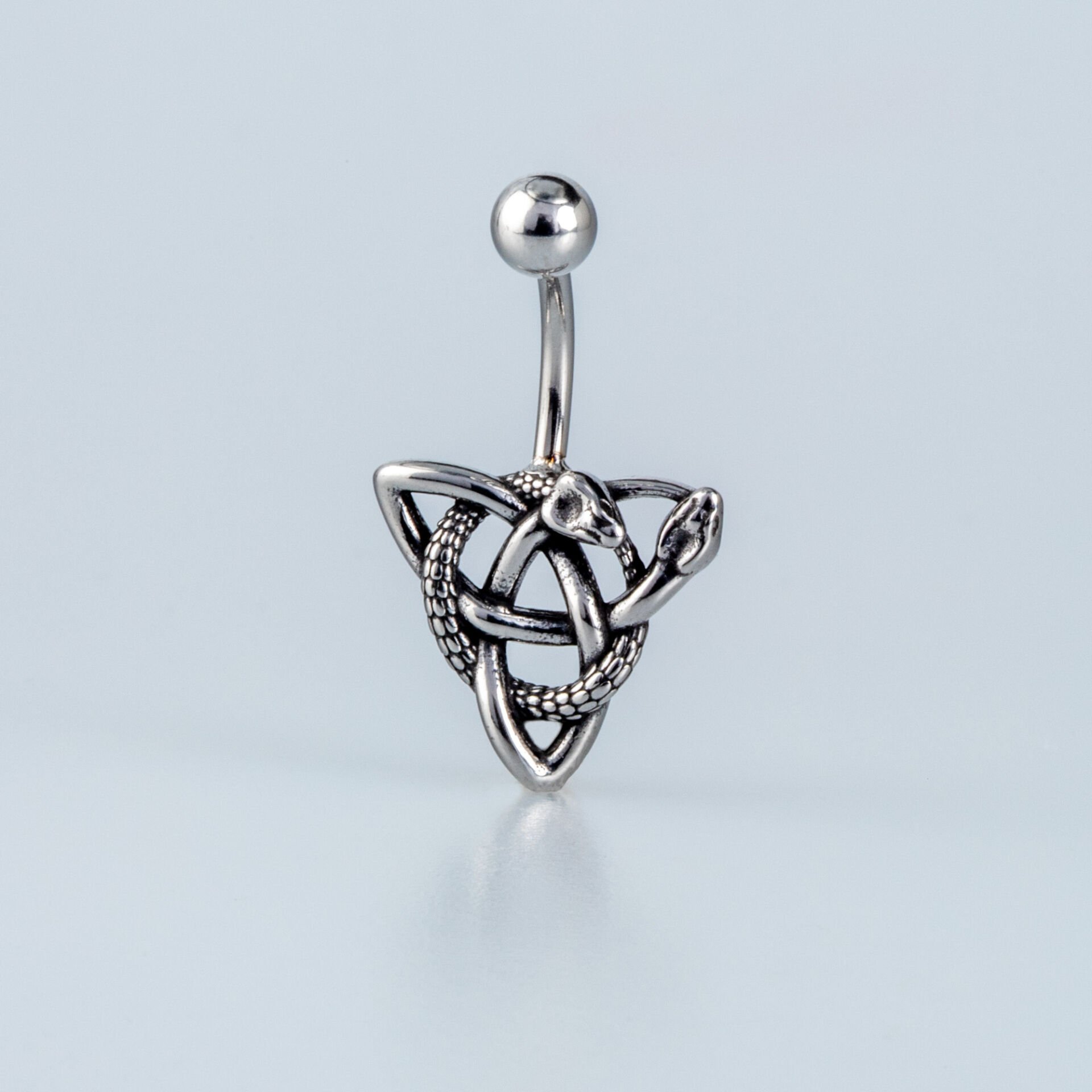 Piercing Çelik Gotik Göbek Yılan Kelt Düğümü