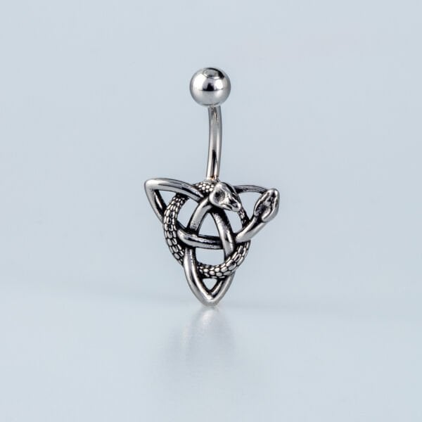 Piercing Gotik Göbek Yılan Kelt Düğümü