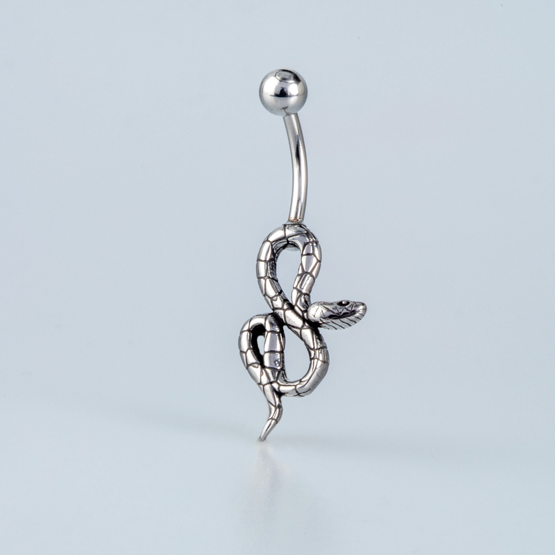 Piercing Gotik Göbek Yılan