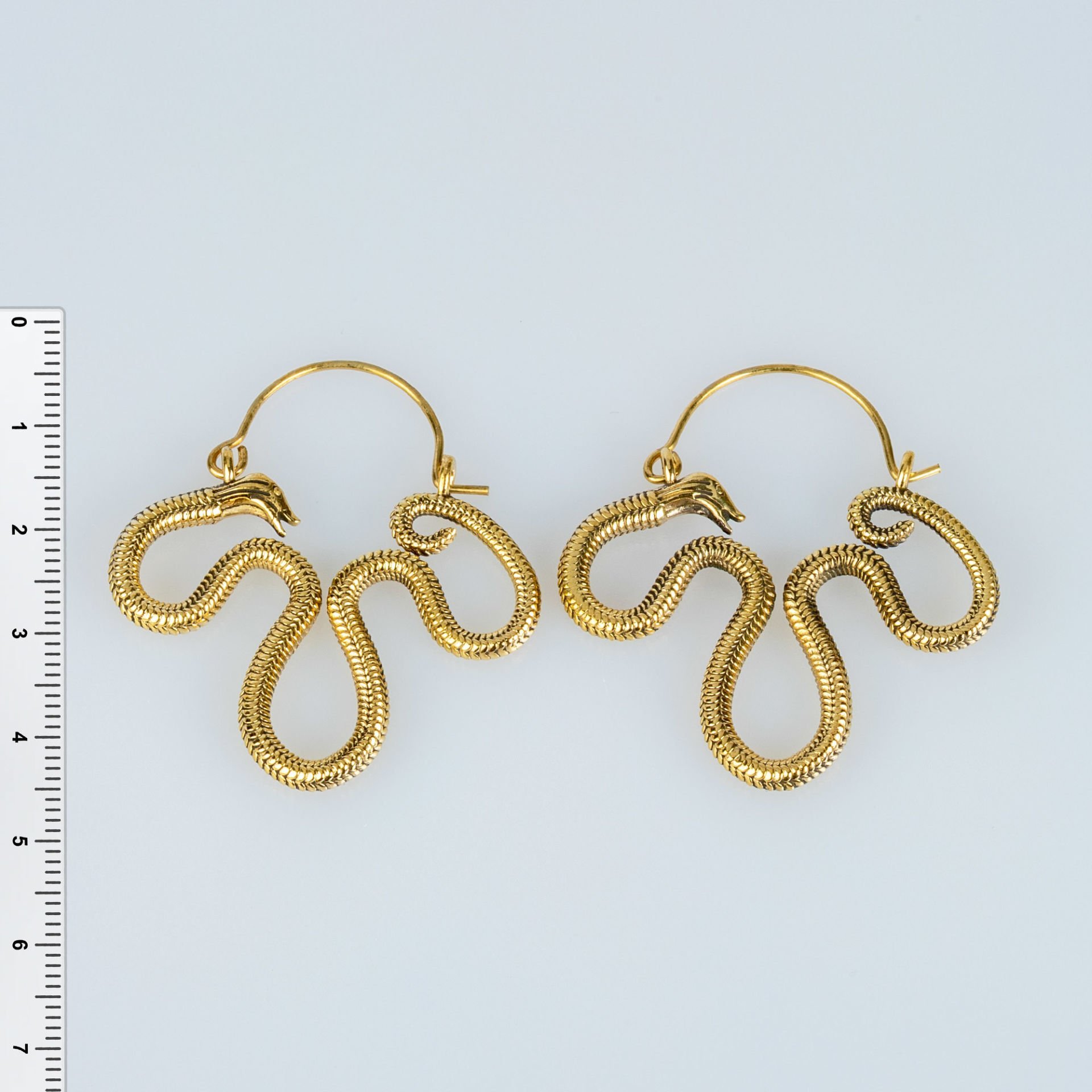 Brass Earring Snake
