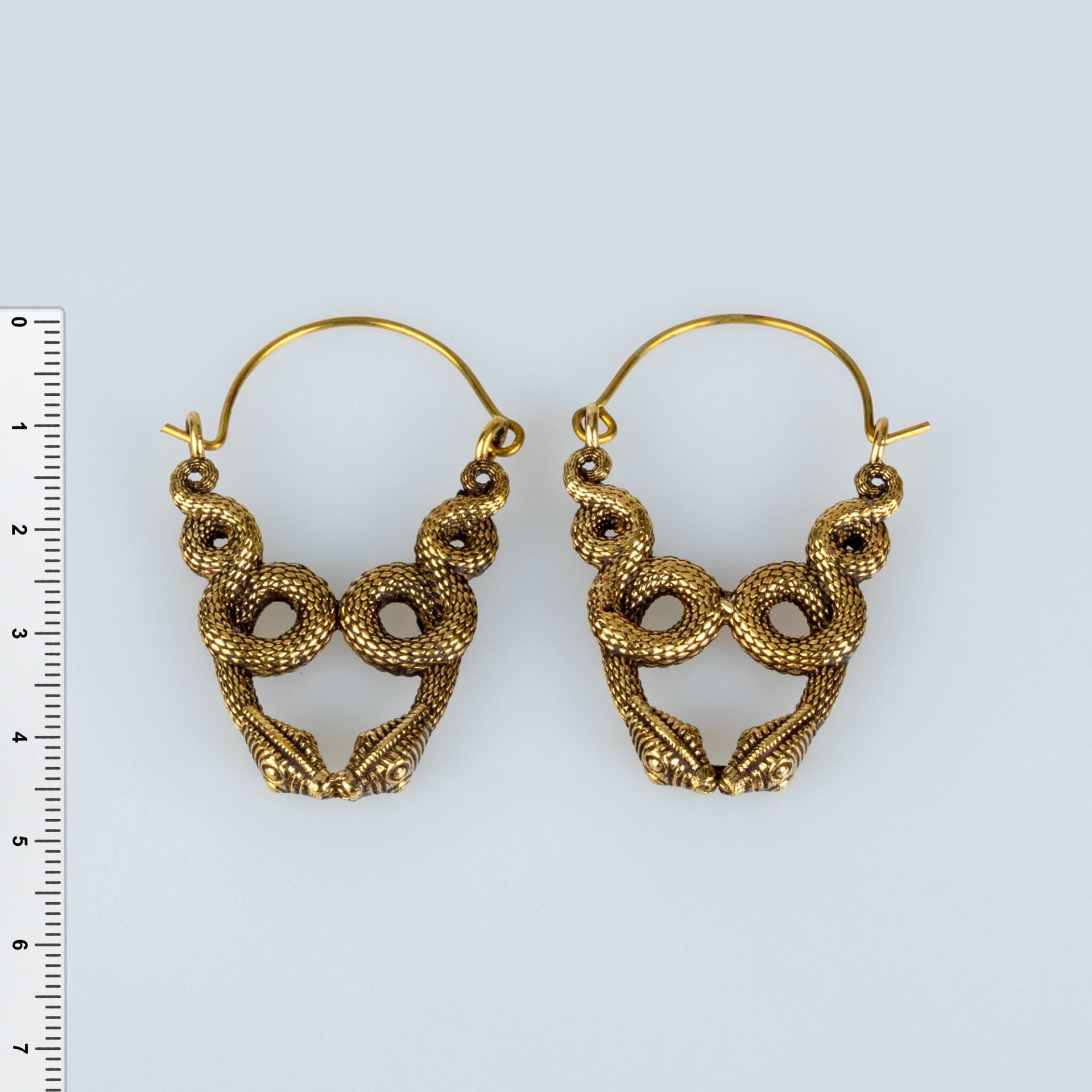 Brass Earring Snake