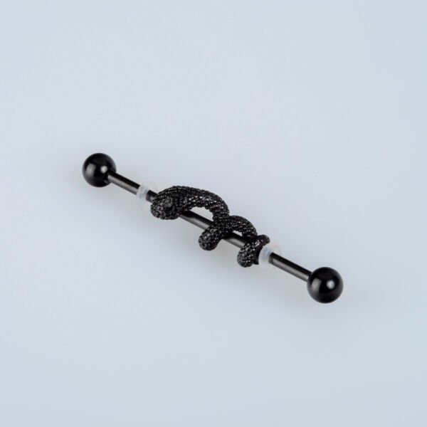 Piercing Bridge Snake 40mm Black