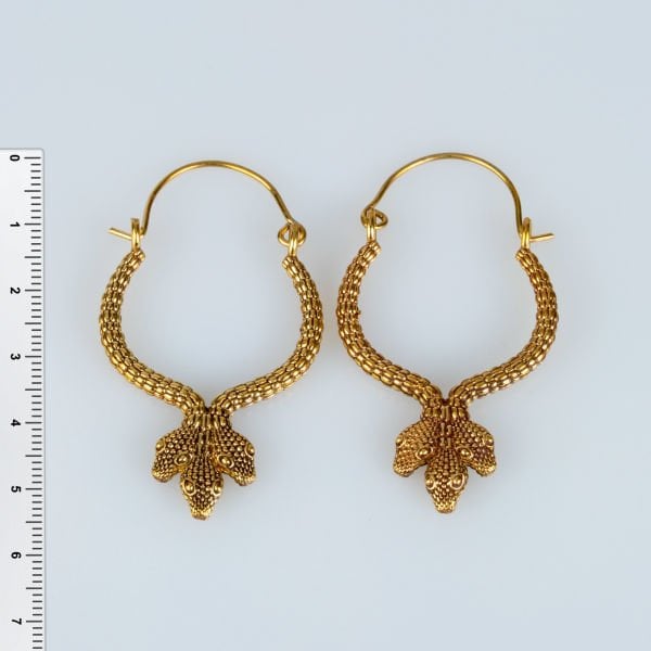 Brass Earring Snake