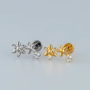 Toptan G23 Titanyum Deniz Yıldızı Piercing