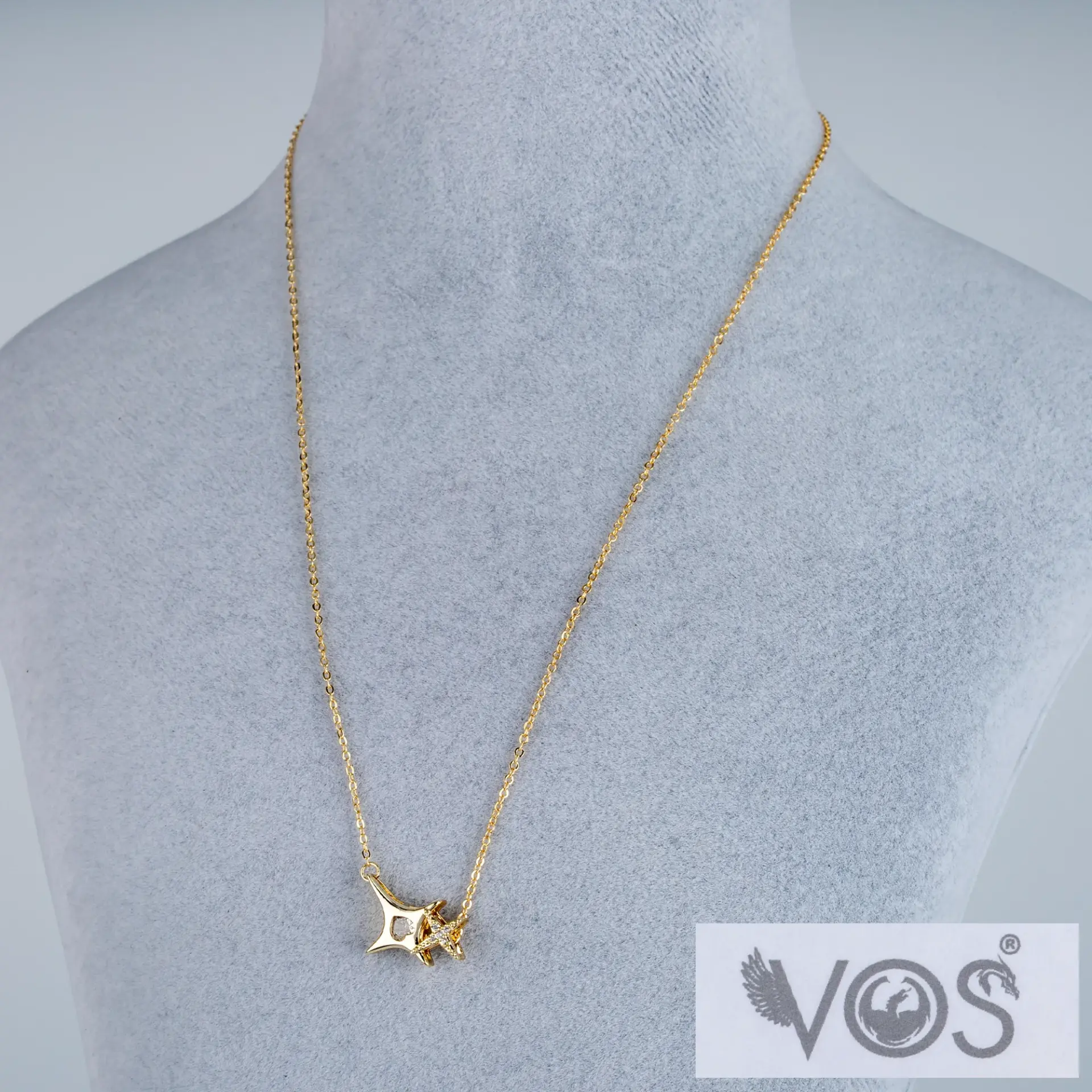 Vos Jewelry 14K Taşlı Kolye