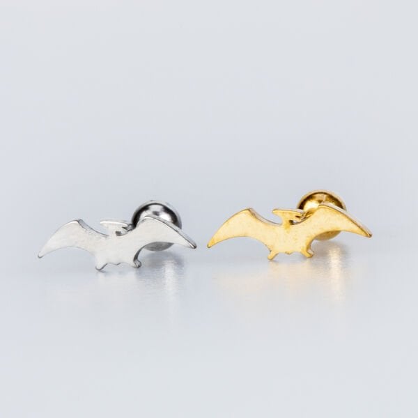 Piercing Tragus Bat Yellow 8mm