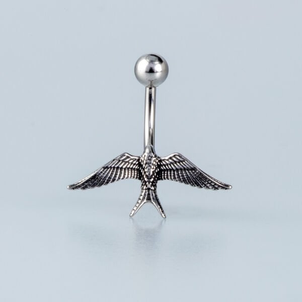 Piercing Çelik Gotik Göbek Kırlangıç