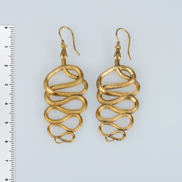 Brass Earring Snake