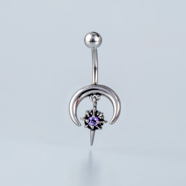 Piercing Çelik Gotik Göbek