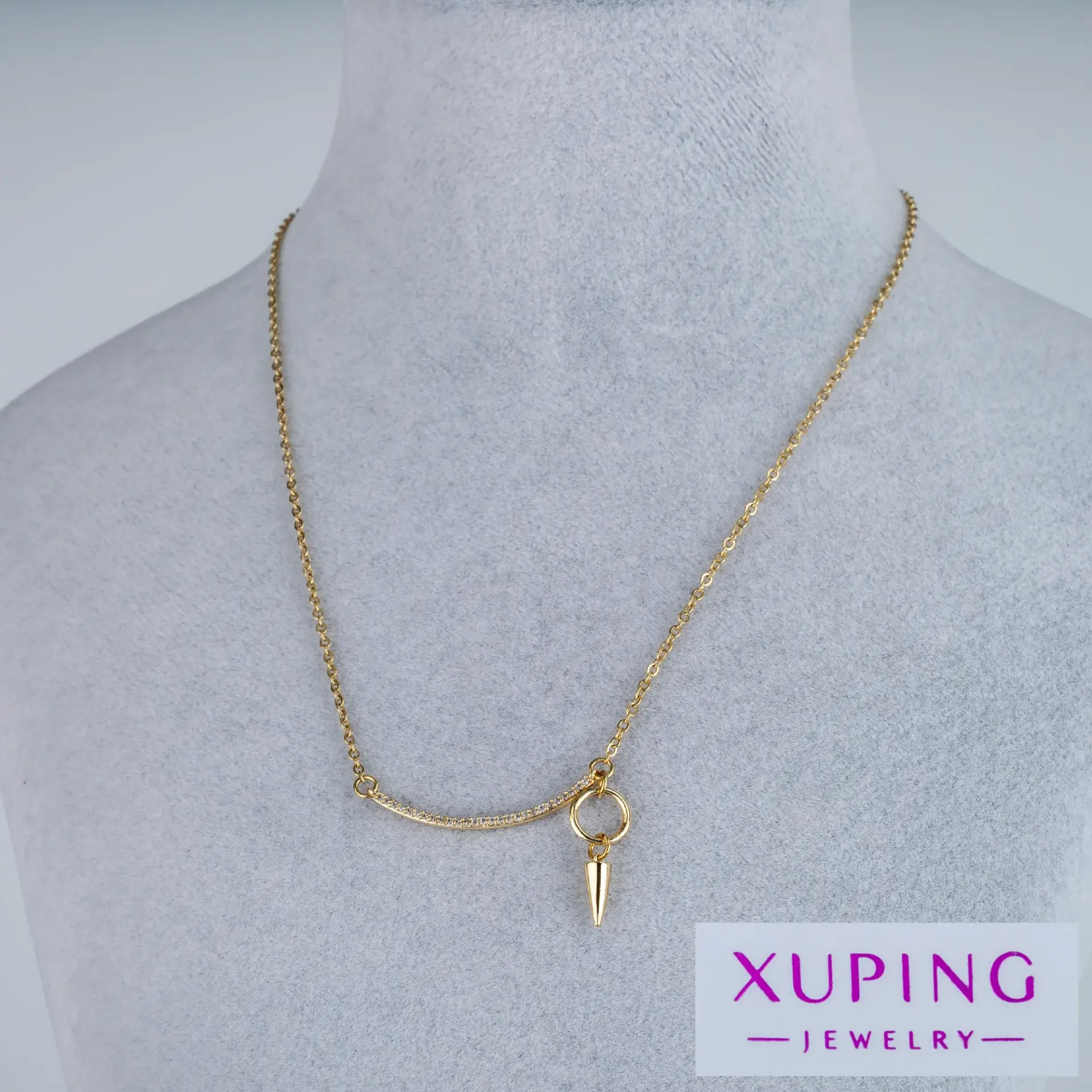 Xuping Jewelry 14K Taşlı Kolye