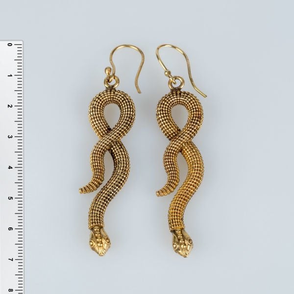Brass Earring Snake