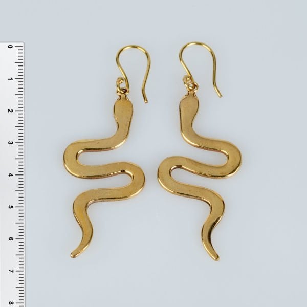 Brass Earring Snake