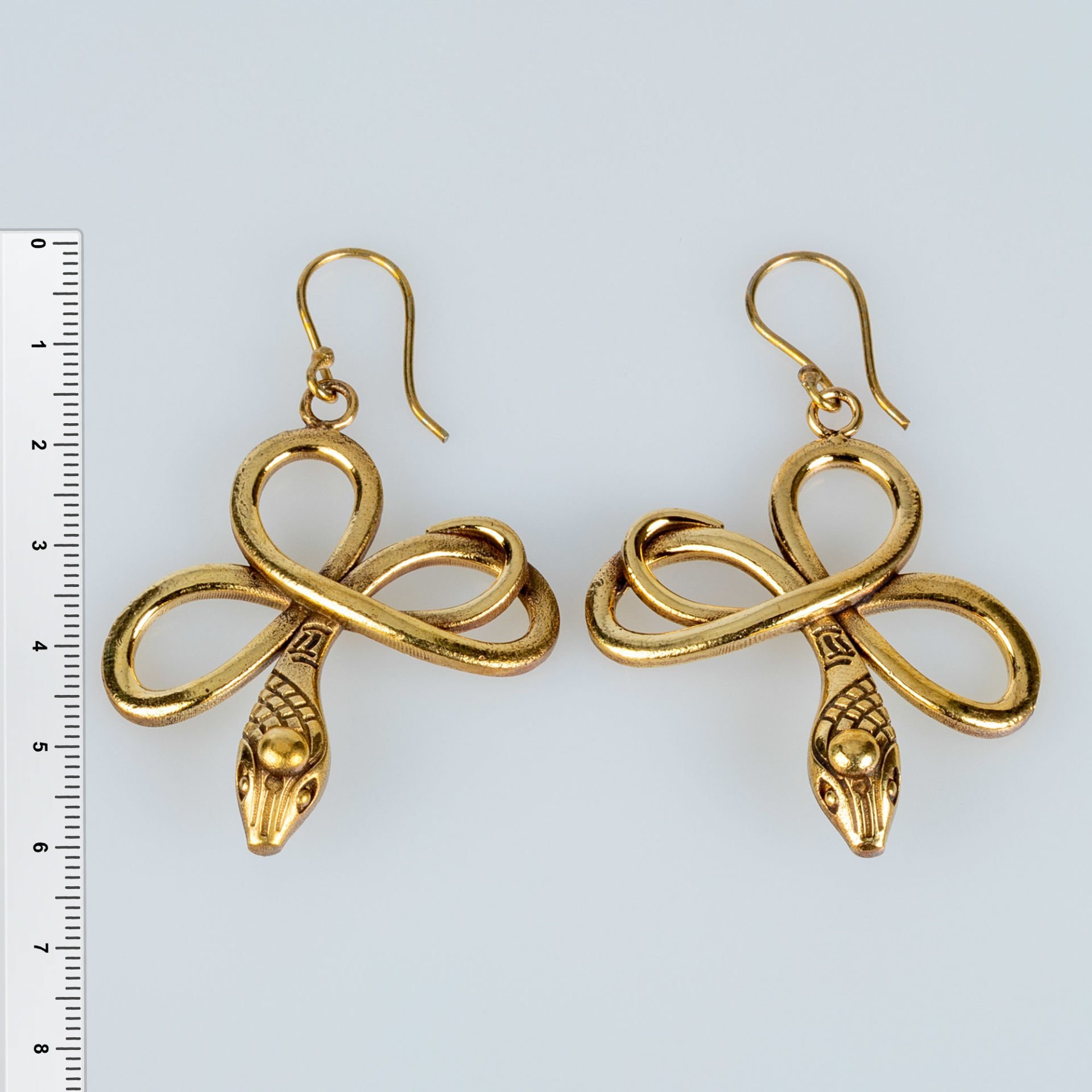 Brass Earring Snake
