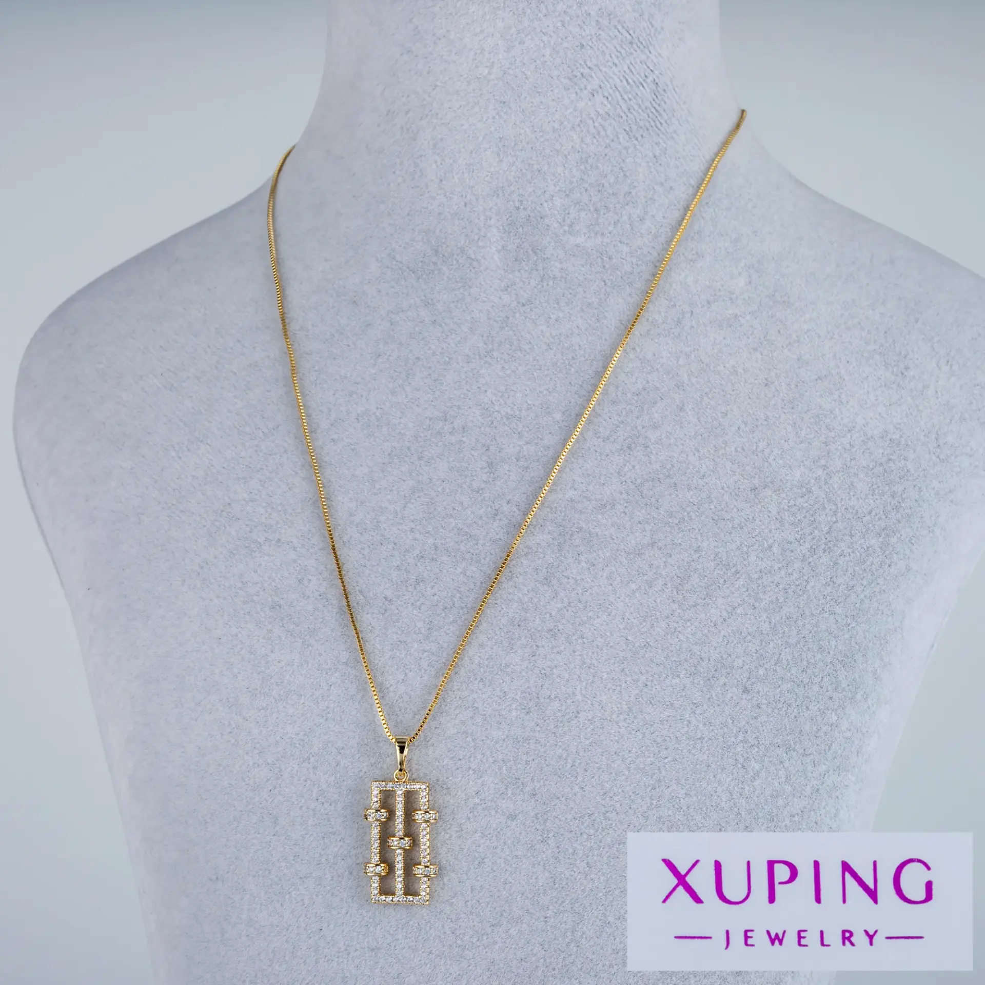Xuping Jewelry 14K Taşlı Kolye