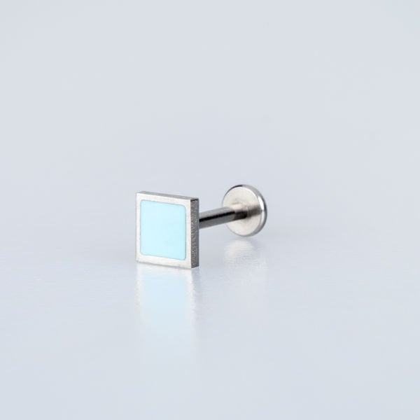 Piercing Çelik Tragus Kare