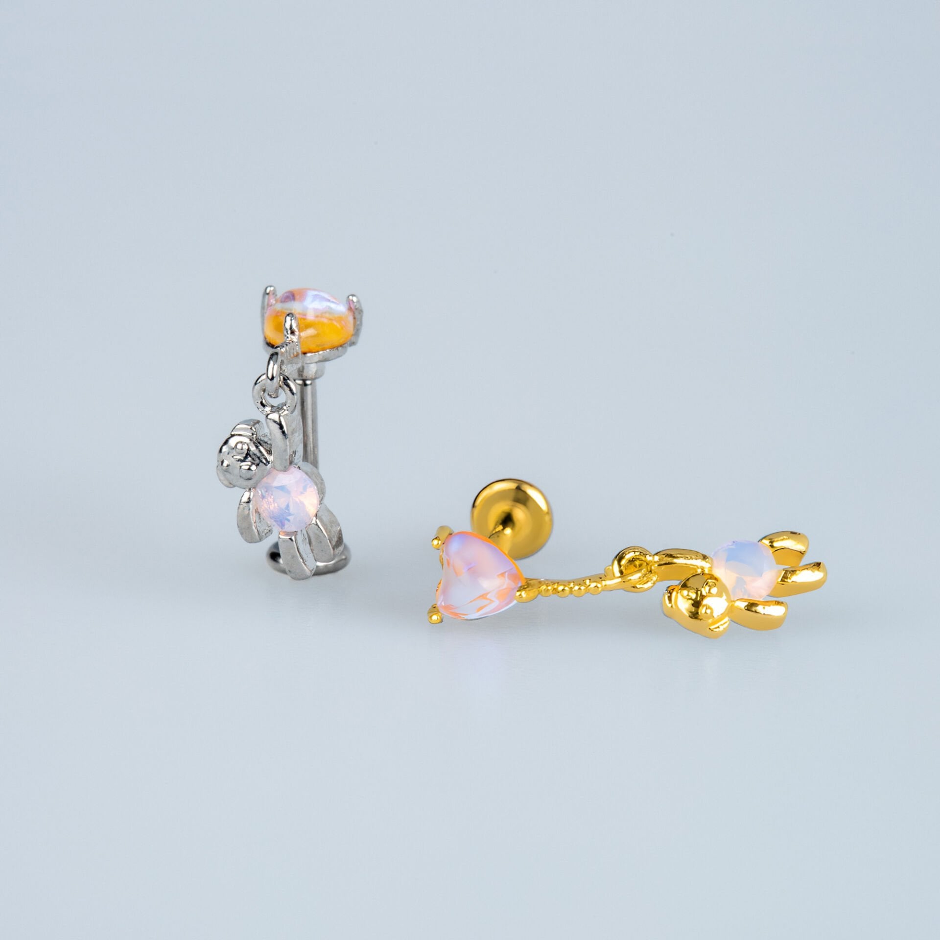 Piercing Tragus Ayıcık Beyaz
