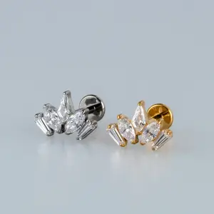 Toptan G23 Titanyum Lotus Taç Piercing