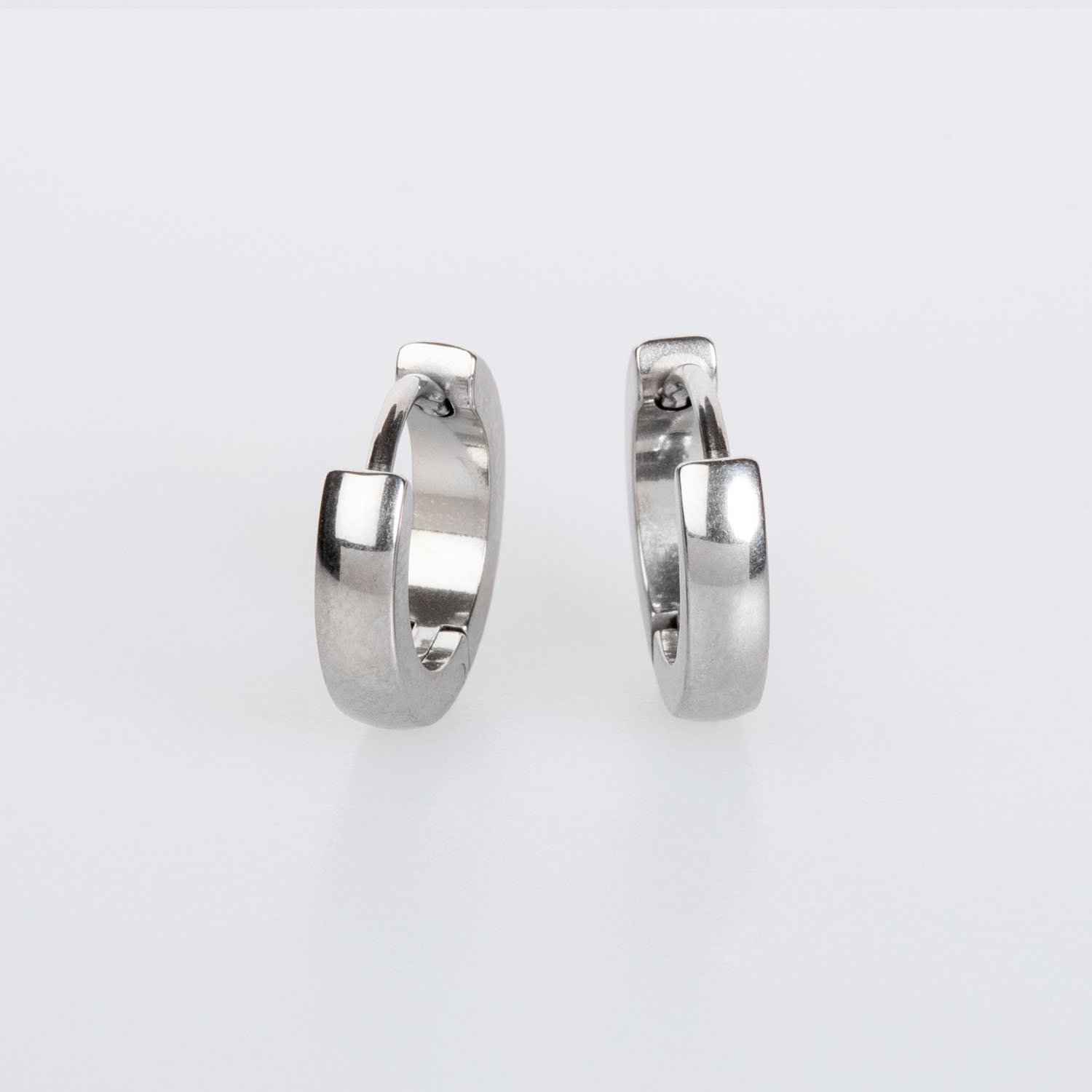 Çelik Küpe 3X8mm 4 renk- Çift Beyaz
