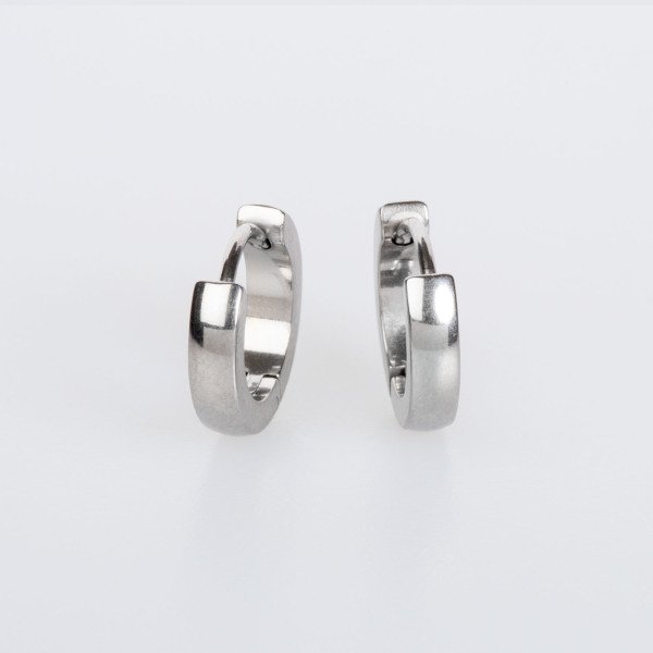 Çelik Küpe 3X8mm 4 renk- Çift Beyaz