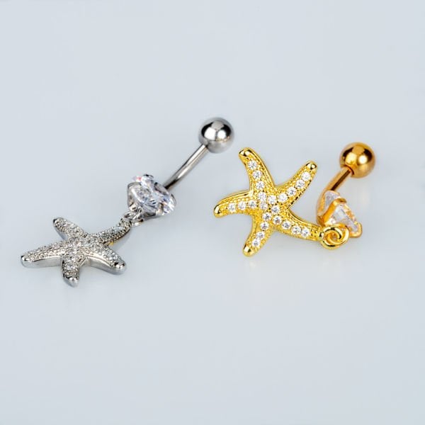 Piercing Göbek Deniz  Yıldızı