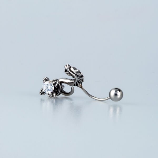 Piercing Çelik Gotik Göbek Ejderha