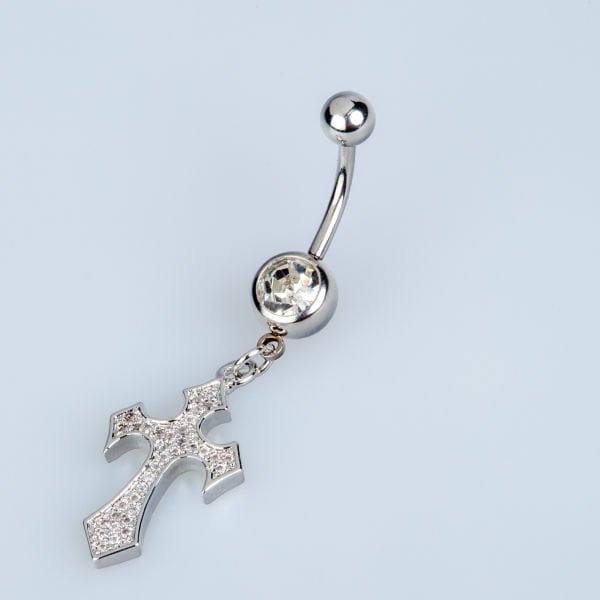 Piercing Göbek Haç