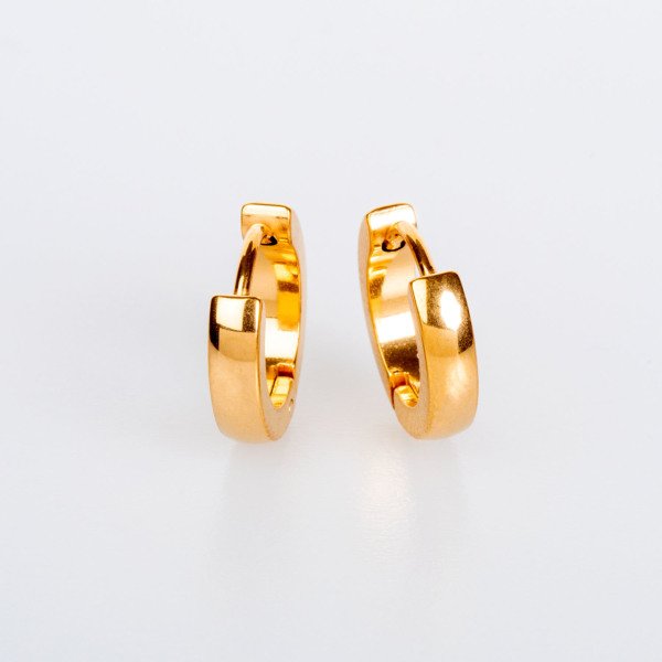 Çelik Küpe 3X8mm 4 renk- Çift Sarı