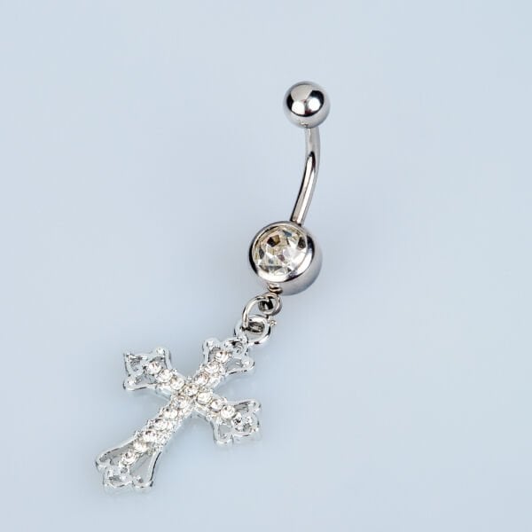 Piercing Göbek Haç