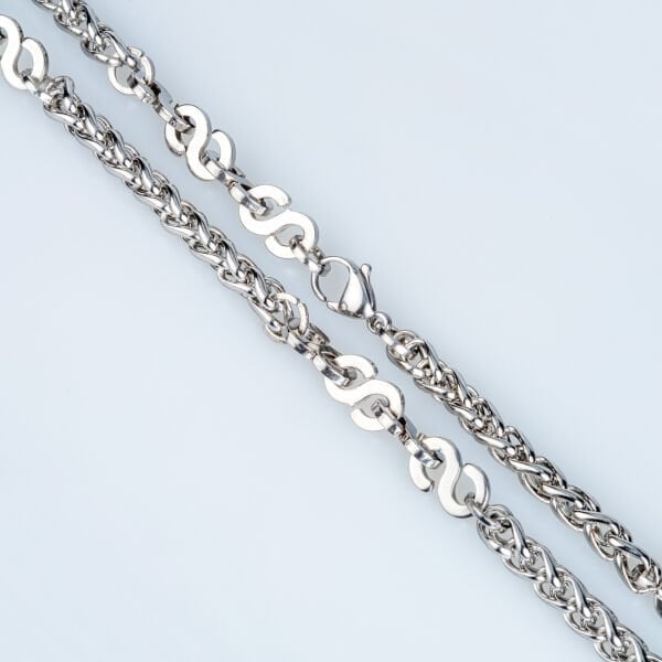 قلادة سلسلة فولاذية 6 مللي متر