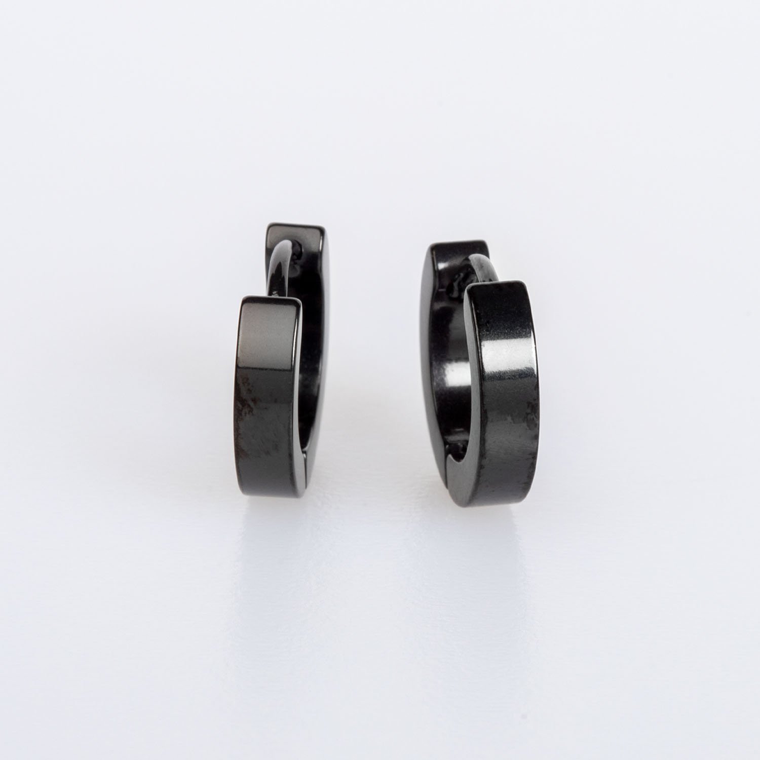 Çelik Küpe 3X9mm 4 renk - Çift Siyah