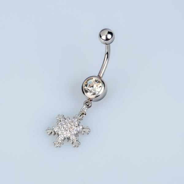 Piercing Göbek Kar Tanesi
