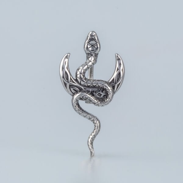 Piercing Çelik Gotik Göbek Yılan