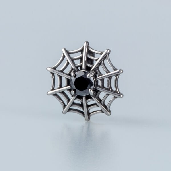 Piercing Çelik Gotik Göbek Örümcek Ağı