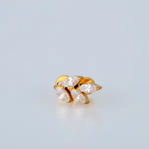Piercing Titanyum Dermal Yaprak