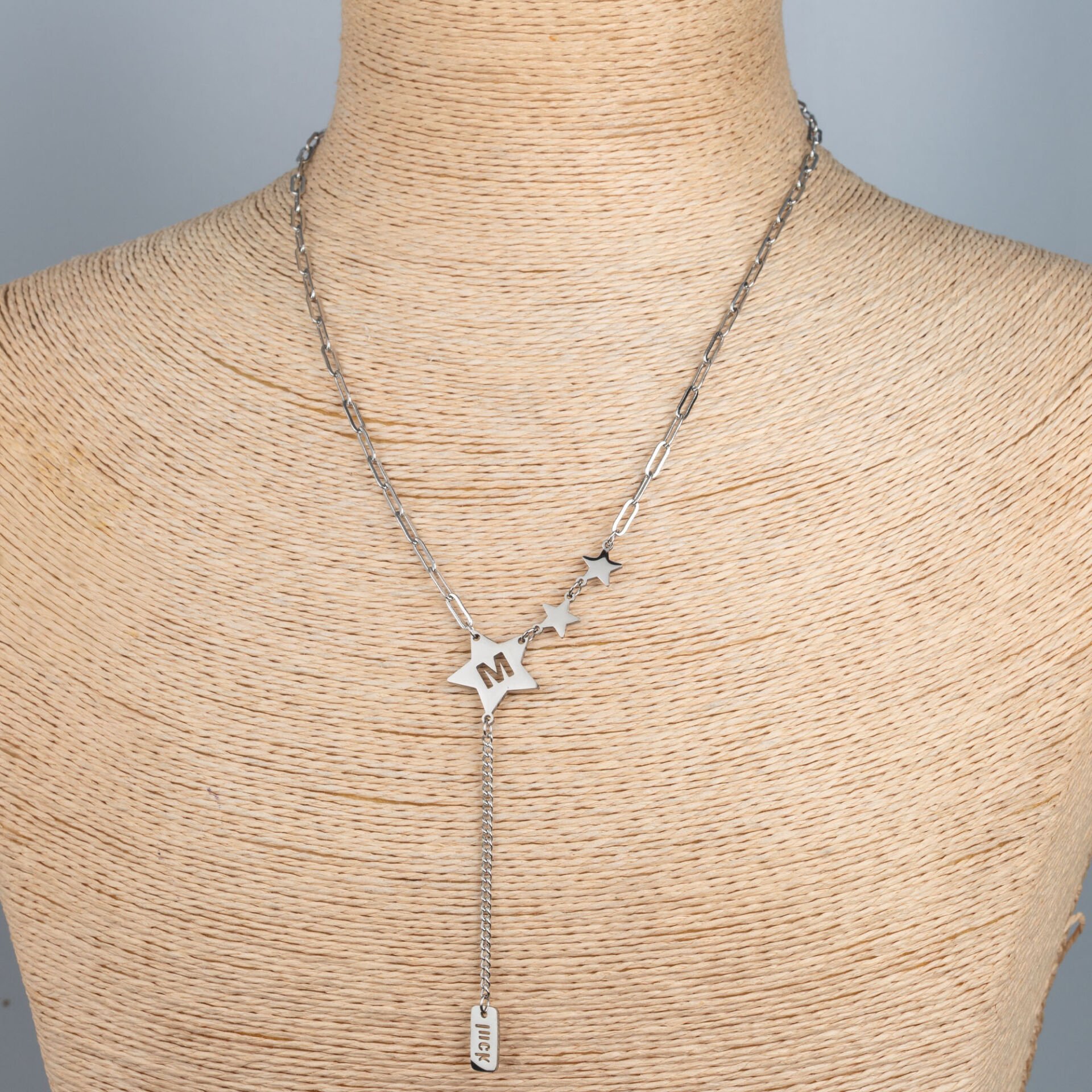 Çelik Zincir Kolye Yıldız M