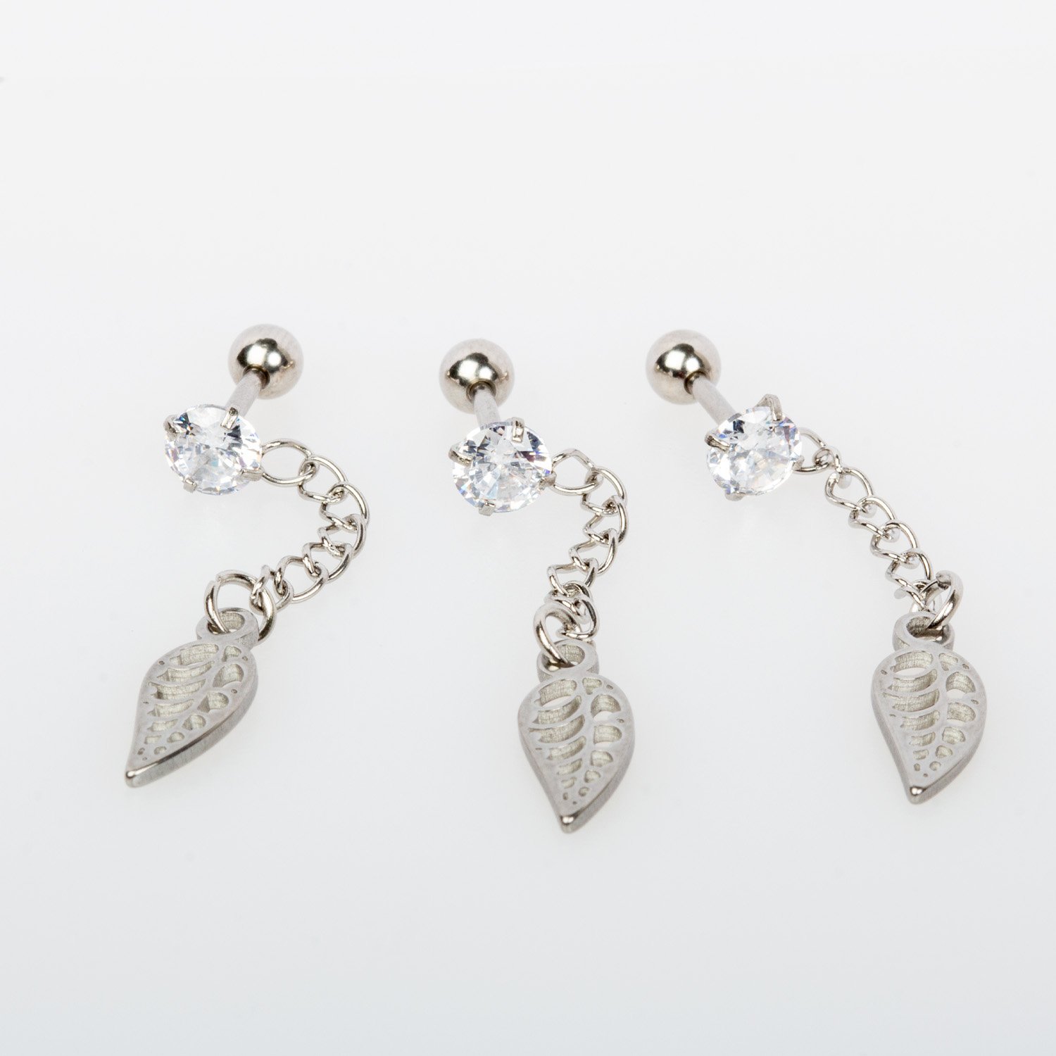 Piercing Çelik Tragus Yaprak