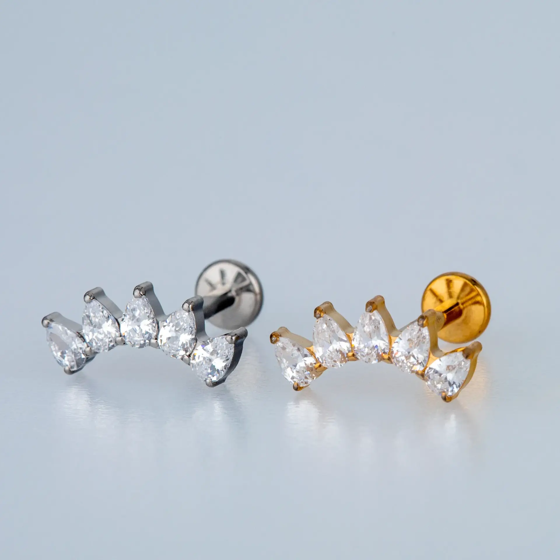 Piercing G23 Titanyum Tragus Helix Sarı 8mm