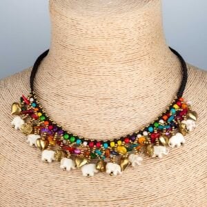 Filli Etnik Makrome Kolye 4 Renk Seçeneği