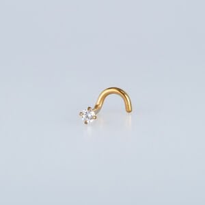 Piercing Hızma Bar 1.2mm 2.5mm Taş