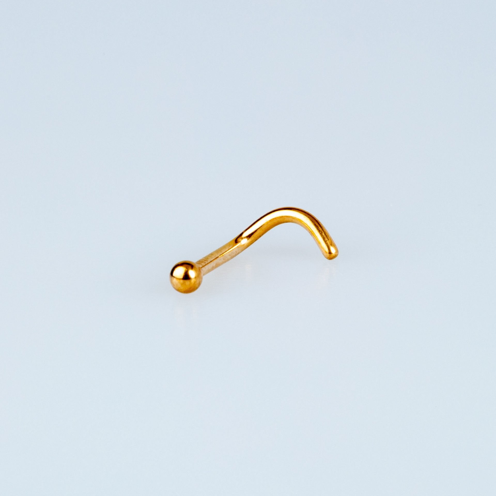 خاتم الأنف من التيتانيوم باللون الأصفر