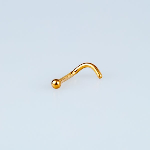 خاتم الأنف من التيتانيوم باللون الأصفر