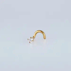 Toptan Piercing Hızma Bar 1.2mm 2.5mm Taş 2.5mm Taş