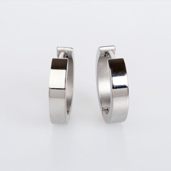 Çelik Küpe 4X14mm 5 renk - Çift Beyaz